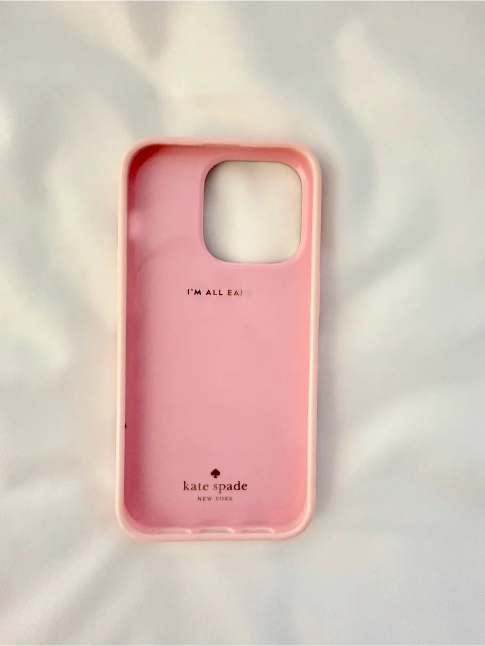 kate spade Sparkle Pink iPhone 14 Pro Case with Gold Ring